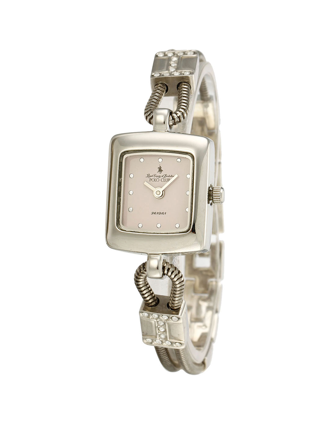 polo club女款粉红/银色手表pl063-522pk