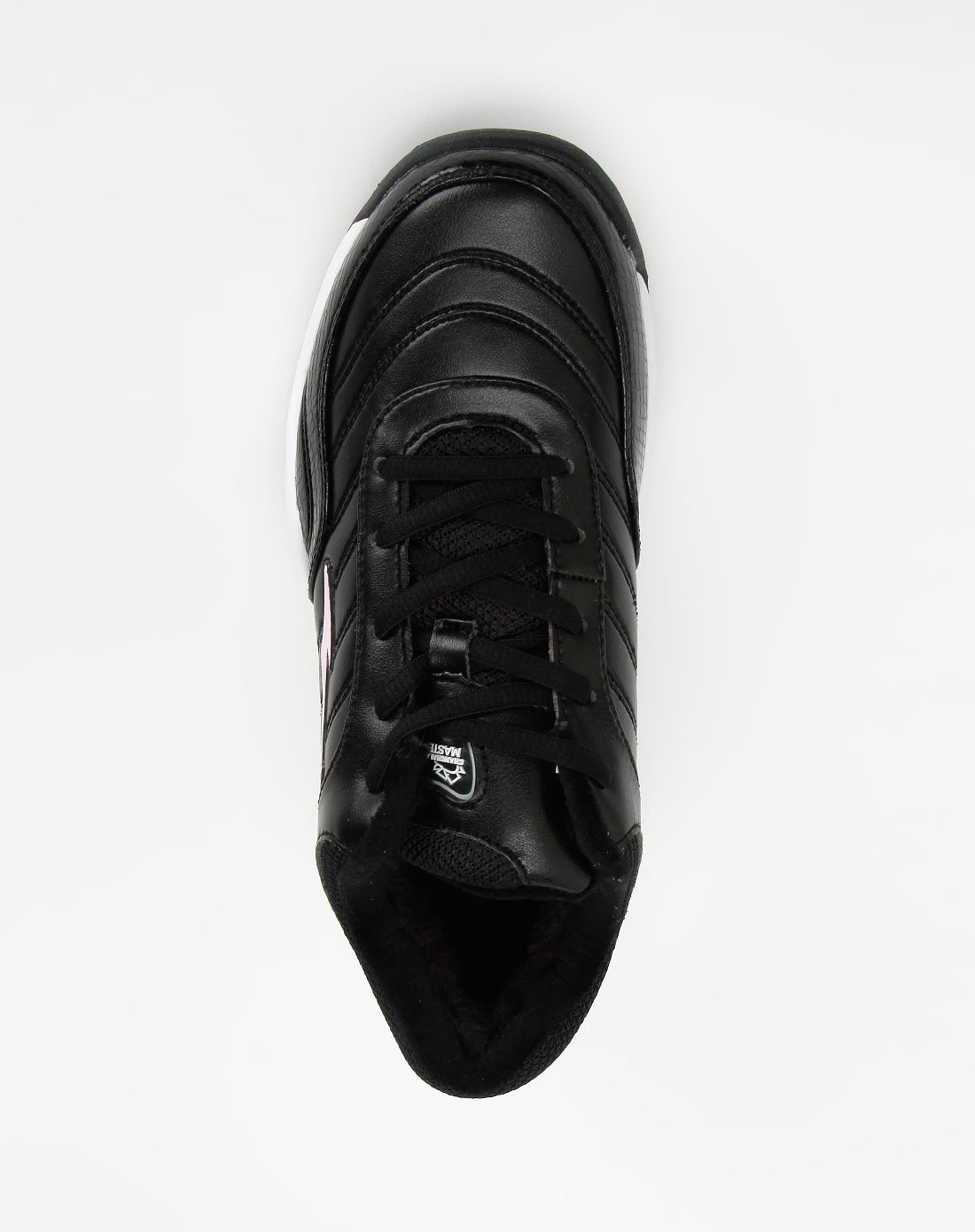 鸿星尔克erke女装专场黑色漆面条纹休闲系带休闲鞋