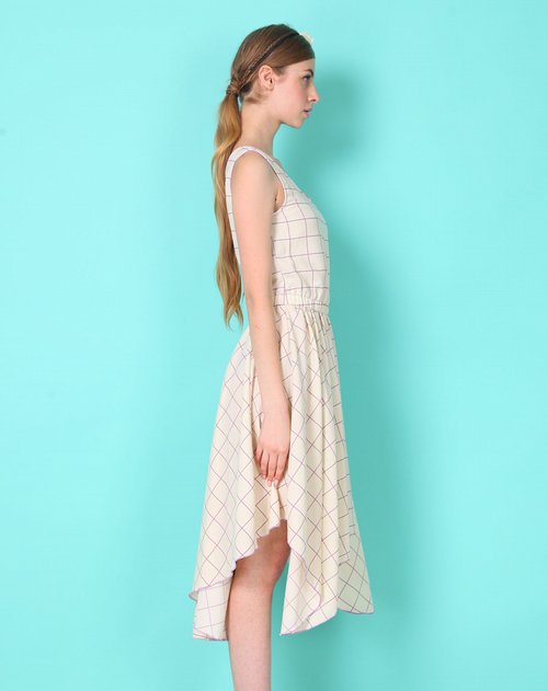 艾米拉aimila女装专场象牙白圆领吊带大摆连衣裙