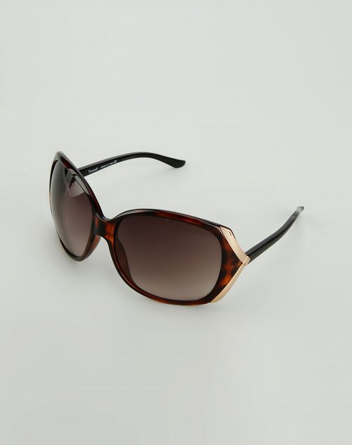 toussadi女款琥珀色高贵大圈太阳眼镜