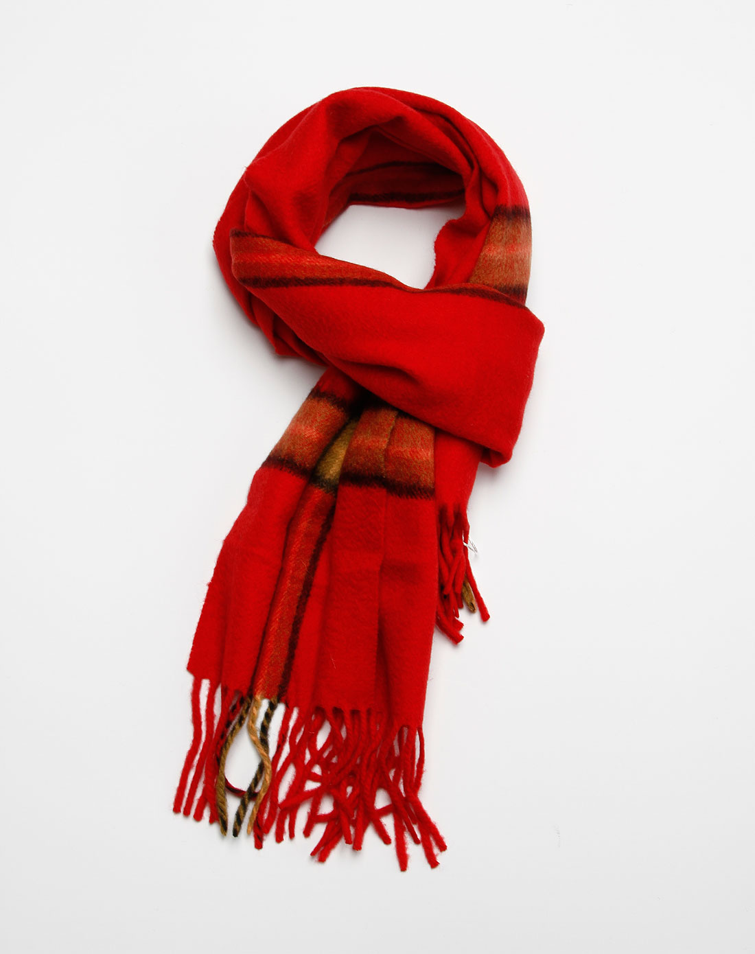 popova红色羊绒围巾