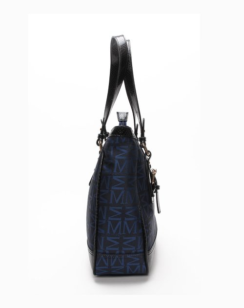 梦特娇montagut箱包专场梦特娇女款黑蓝横款方形手提包