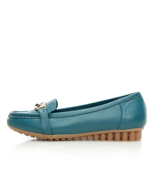 四季风女鞋专场四季风蓝色时尚休闲平跟单鞋